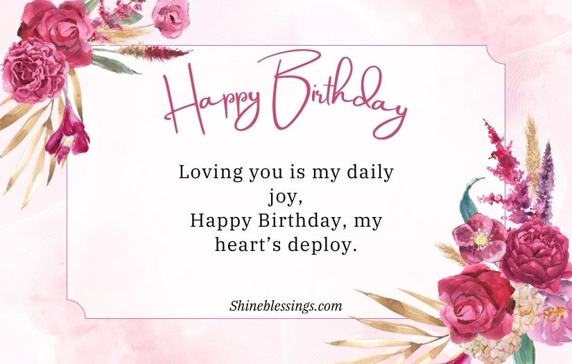 soulmate romantic birthday wishes for husband from wife