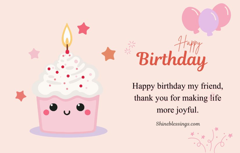 Birthday Greetings to a Friend