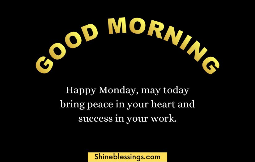 Good Morning Happy Monday Blessings