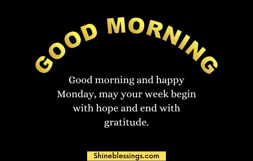 Good Morning Happy Monday Blessings