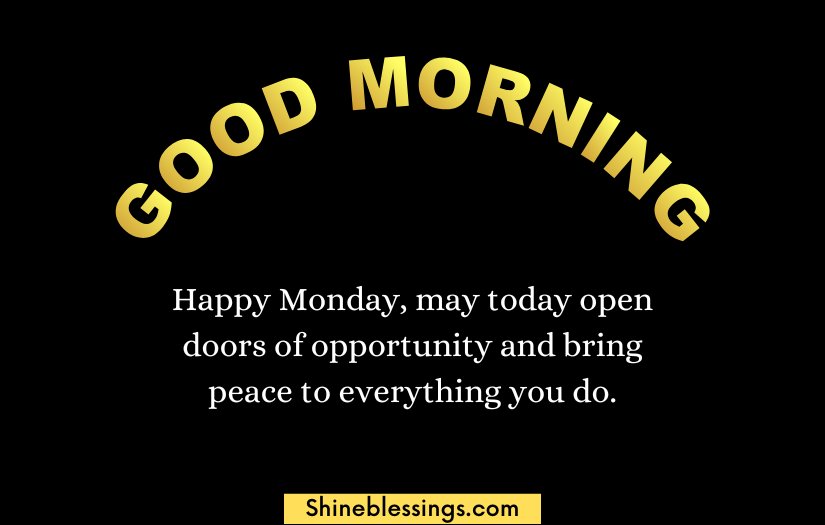 Good Morning Happy Monday Blessings