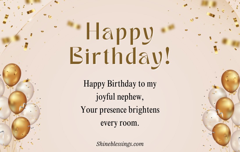 Funny Birthday Wishes For Nephew From Aunt