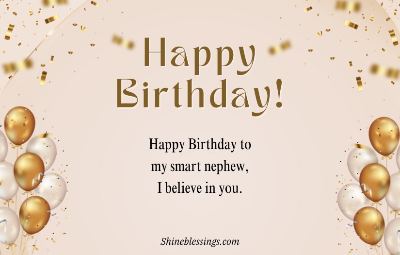 Meaningful Birthday Wishes For Nephew From Aunt