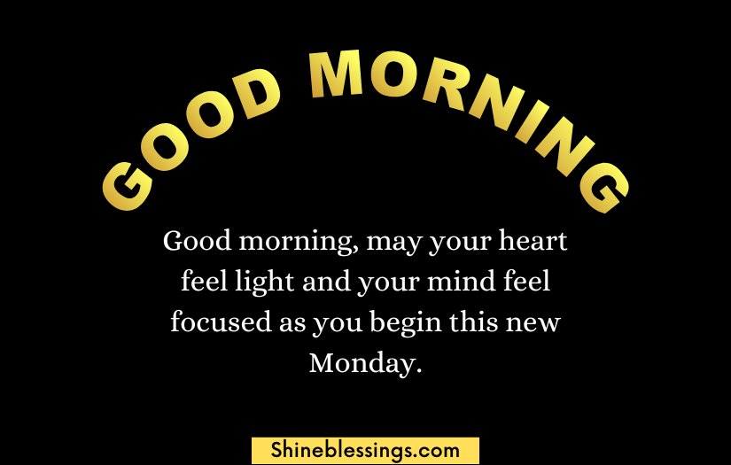Good Morning Happy Monday Blessings