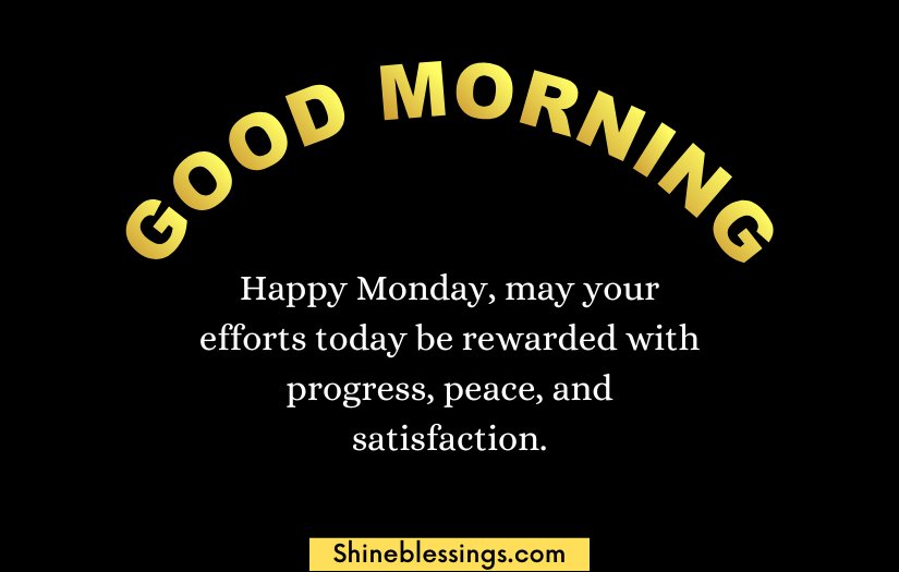 Good Morning Happy Monday Blessings