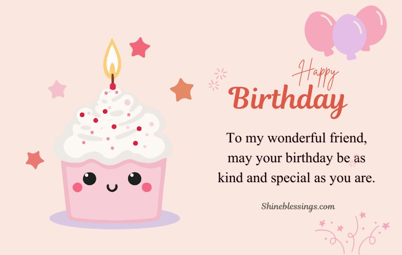 Birthday Greetings to a Friend