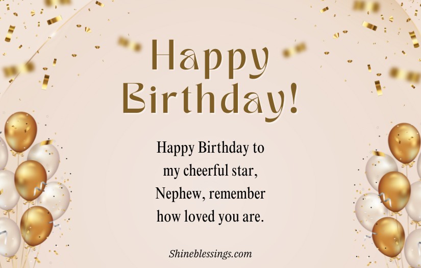 Motivational Birthday Wishes For Nephew From Aunt