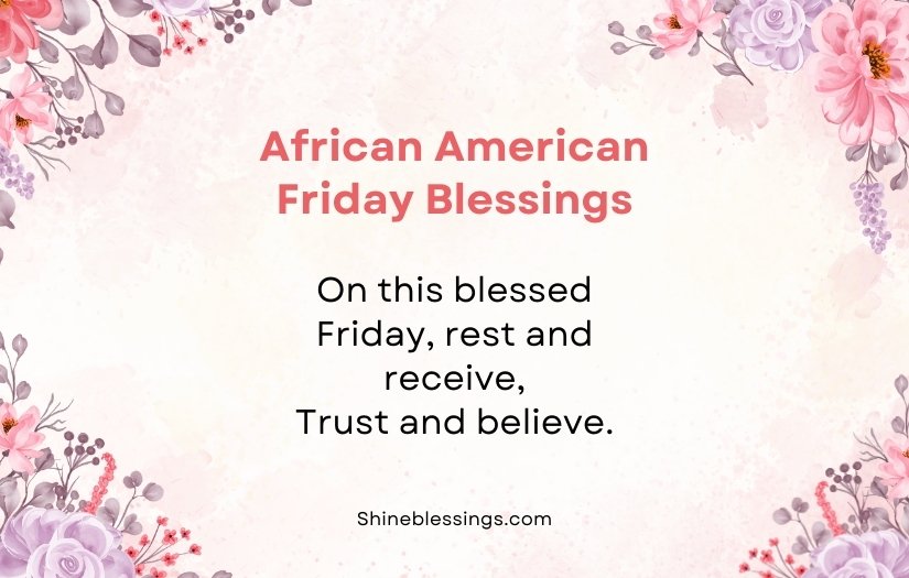 African American Spiritual Friday Blessings