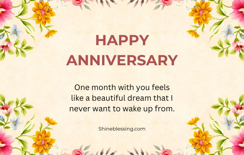 One Month Anniversary Quotes