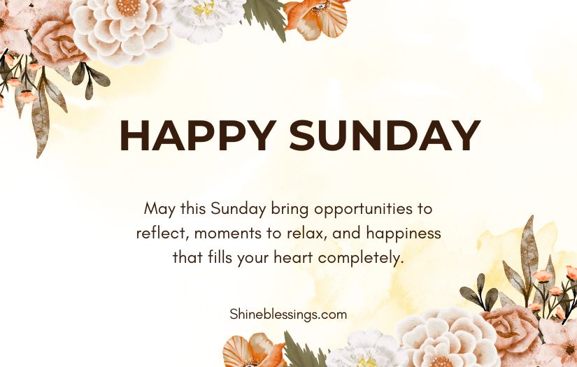 Heartfelt Happy Sunday Blessings