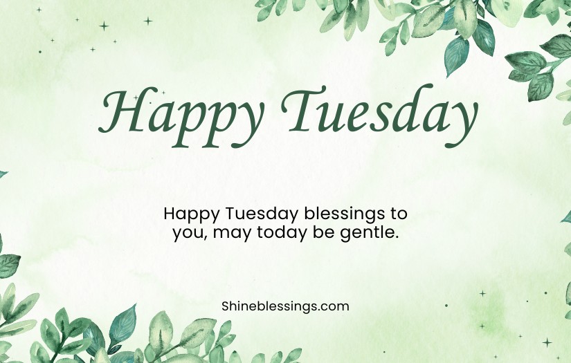 Beautiful Happy Tuesday Blessings
