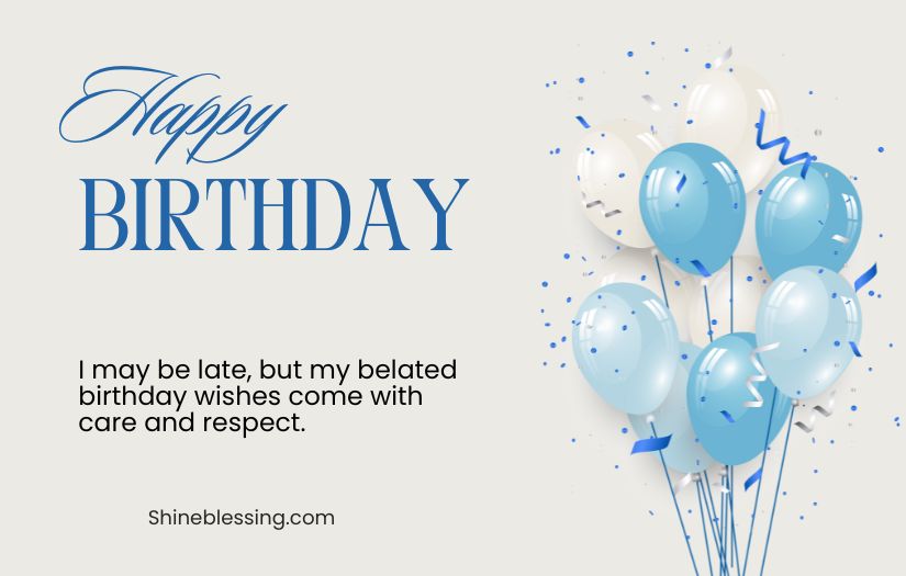 Belated Birthday Wishes Msg
