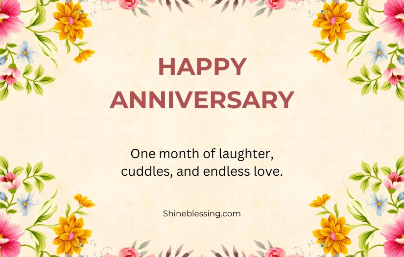 One Month Anniversary Quotes For Him