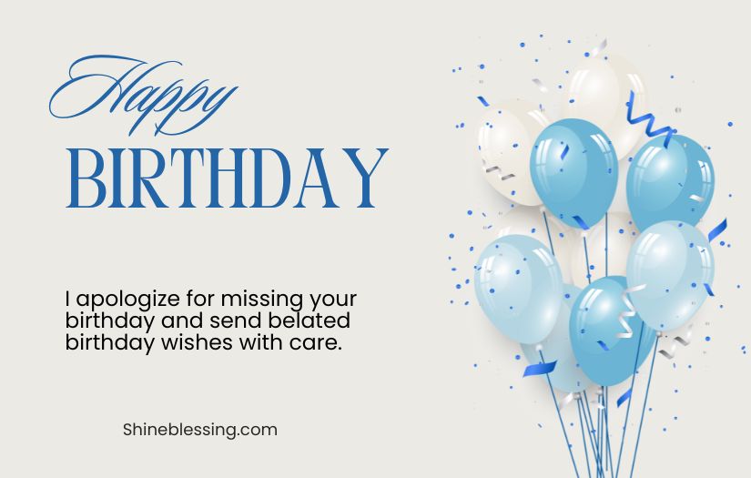 Belated Birthday Wishes Messages