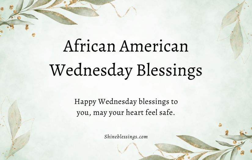 African American Wednesday Blessings for Wife
