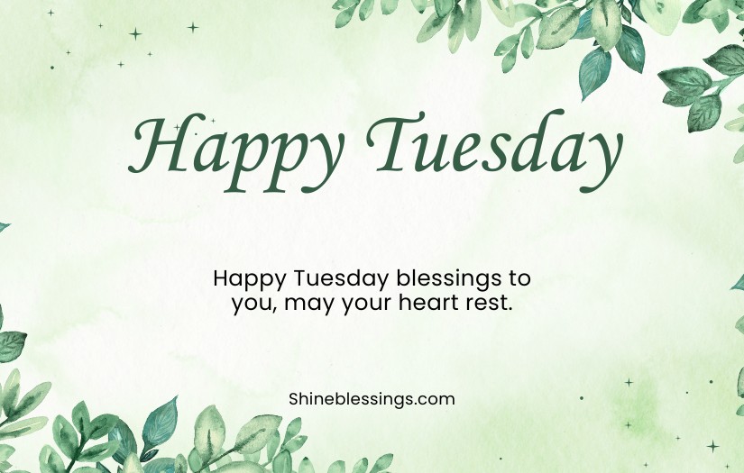 Best Happy Tuesday Blessings