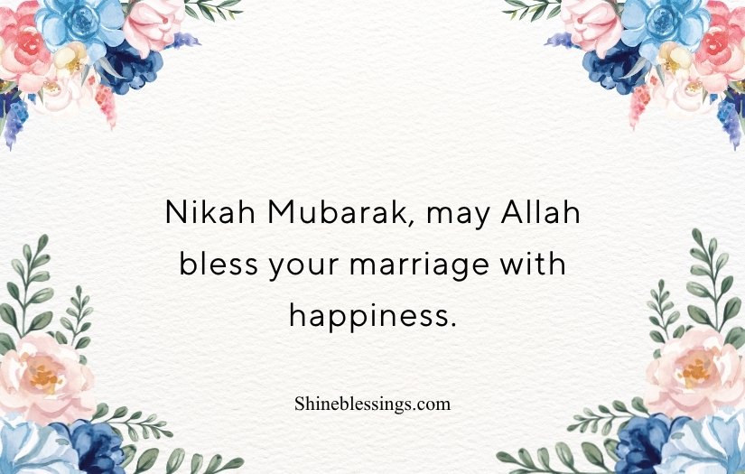 Nikah Mubarak Wishes