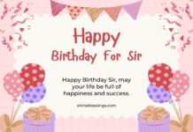 Birthday Wishes for Sir