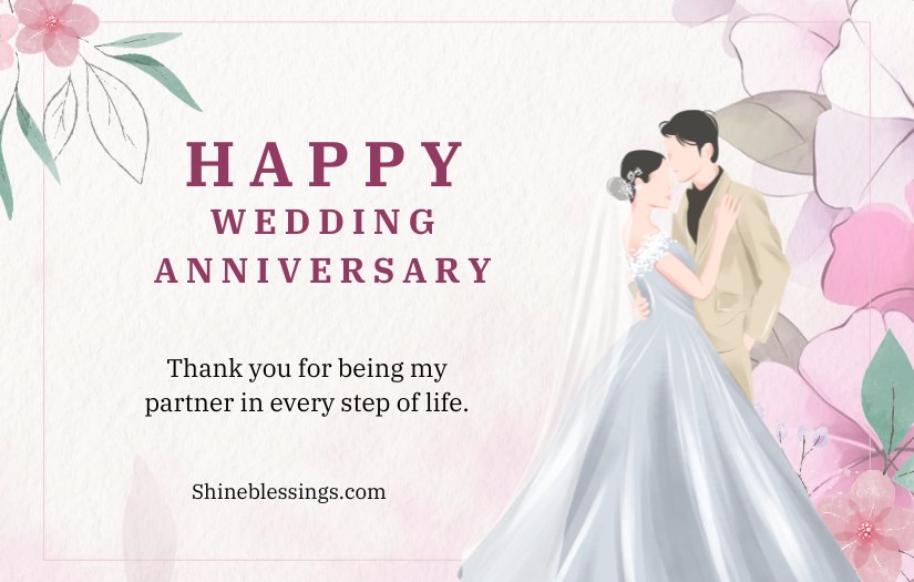 Wedding Anniversary Wishes to Wife from Husband