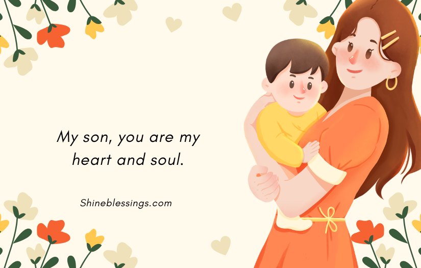 Emotional Mother Heartfelt Blessing Birthday Wishes for Son